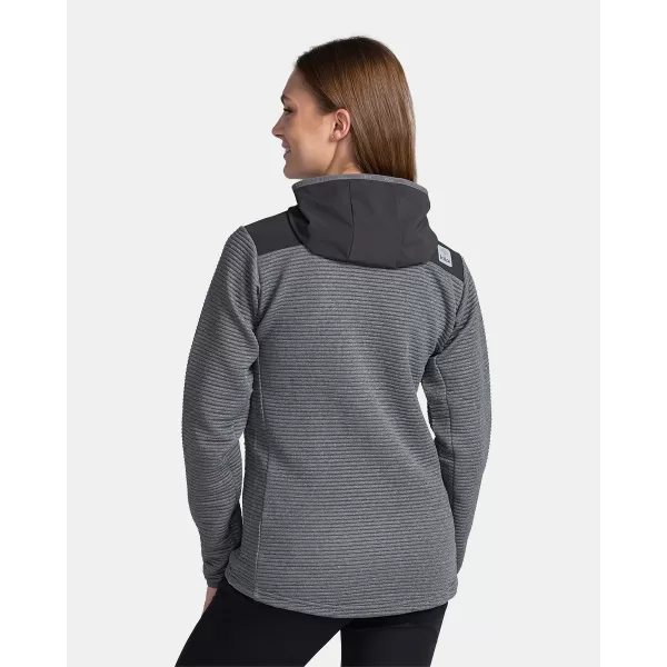  Fleece-Sweatshirt für Damen KILPI TANALI-W TL0202KI DUNKELGRAU 