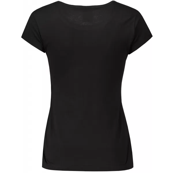  Damen-T-Shirt ALTISPORT ALW179122 SCHWARZ UND BLAU 