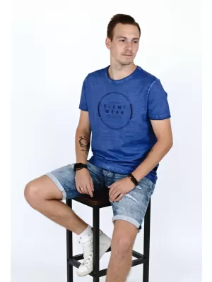 Herren-T-Shirt KIXMI RAY BLAU