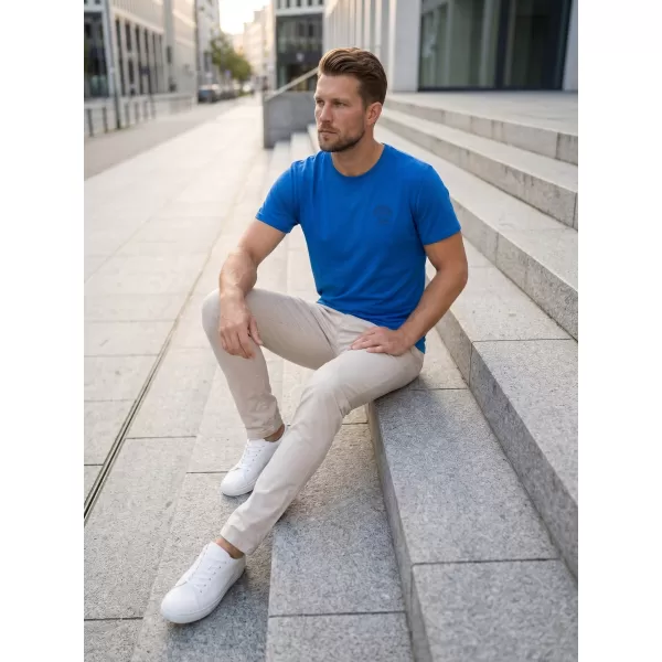  Herren-T-Shirt SAM 73 DIEGO MT 827 LEUCHTEND BLAU 
