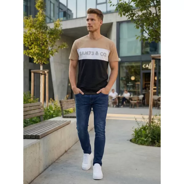  Herren-T-Shirt SAM 73 SEAMUS MT 828 GOLDEN 