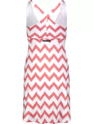 Kleid NORDBLANC V-NECK NBSLD7804 ROSA/WEIß