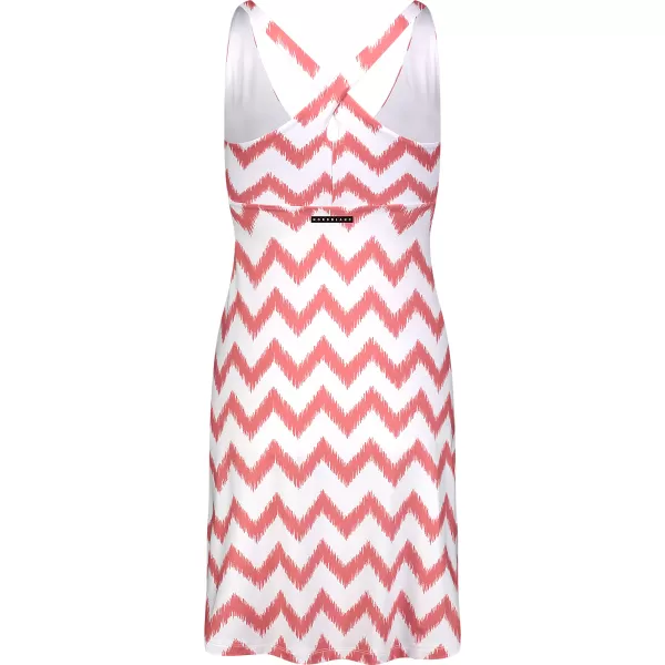  Kleid NORDBLANC V-NECK NBSLD7804 ROSA/WEIß 