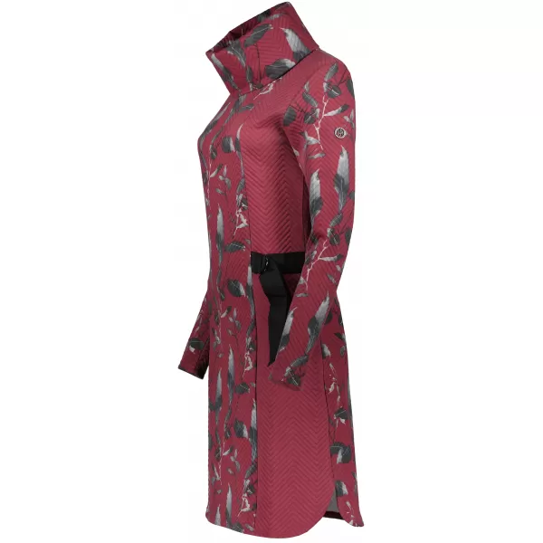  Sweatshirt-Kleid für Damen ALTISPORT BESSIE BURGUND 