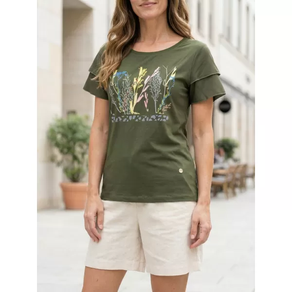  Damen-T-Shirt KIXMI RIANNA MILITÄR 