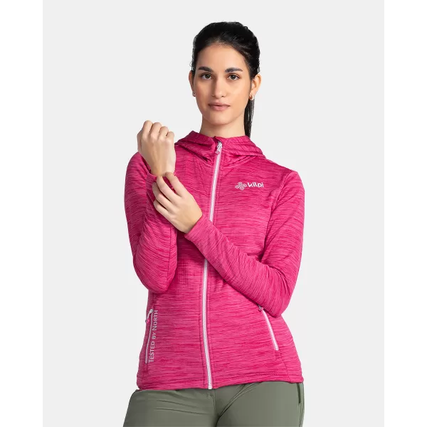  Fleece-Sweatshirt für Damen KILPI SEVELEN-W TL0203KI ROSA 