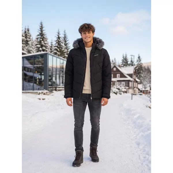  Herren-Winterjacke ALTISPORT BALDER SCHWARZ 