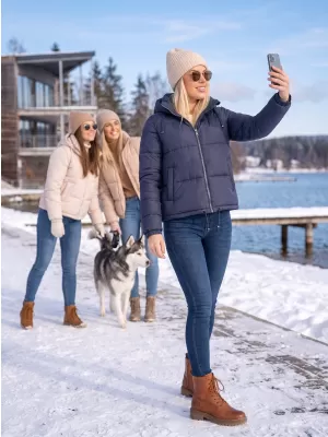 Damenjacke KIXMI REINA DUNKELBLAU
