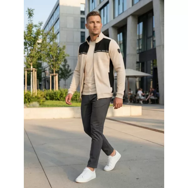  Herren-Sweatshirt KIXMI REUBEN HELL BEIGE 