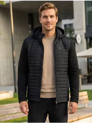 Herren-Softshelljacke KIXMI RAFAEL SCHWARZ