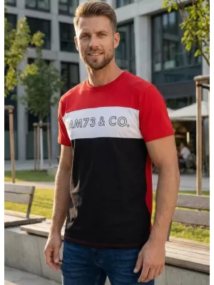 Herren-T-Shirt SAM 73 SEAMUS MT 828 ROT