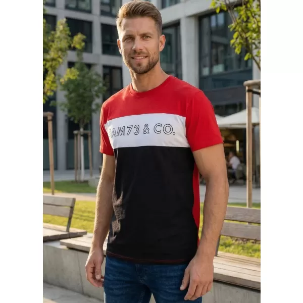  Herren-T-Shirt SAM 73 SEAMUS MT 828 ROT 