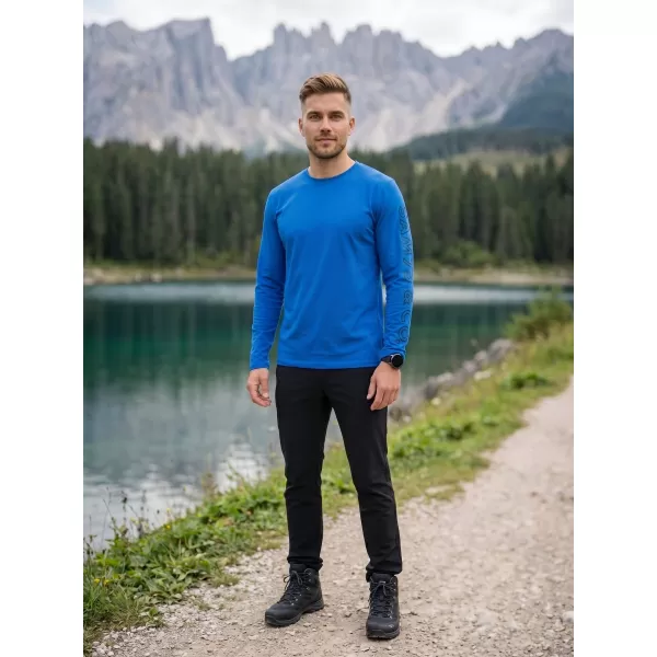  Herren-T-Shirt mit langen Ärmeln SAM 73 REGULUS MT 830 LEUCHTEND BLAU 