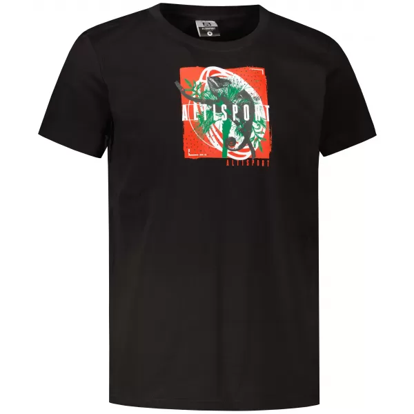  Herren-T-Shirt ALTISPORT ALM183129 SCHWARZ UND ROT 