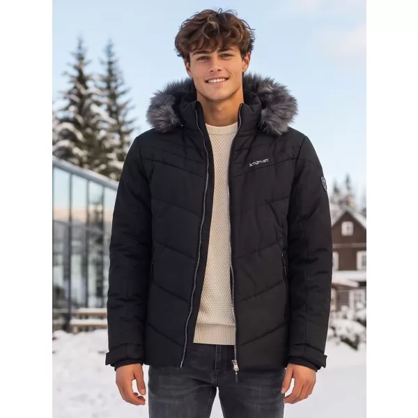  Herren-Winterjacke ALTISPORT BALDER SCHWARZ 