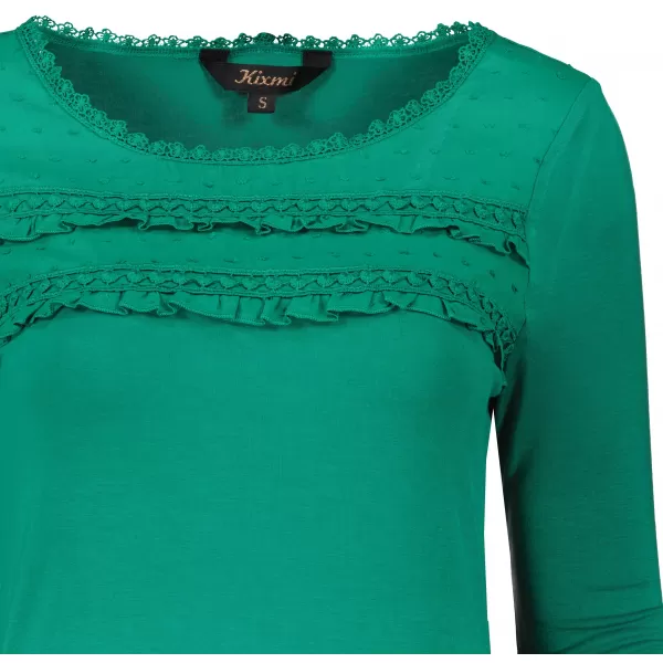  Damen-T-Shirt KIXMI RACHEL DUNKELGRÜN 