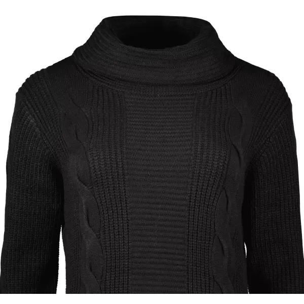  Langer Damenpullover ALTISPORT BELLA SCHWARZ 