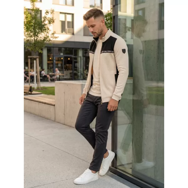 Herren-Sweatshirt KIXMI REUBEN HELL BEIGE 