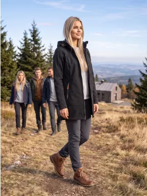 Softshell-Mantel für Damen ALTISPORT MAGGA LCTB220 SCHWARZ