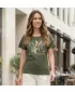 Damen-T-Shirt KIXMI RIANNA MILITÄR