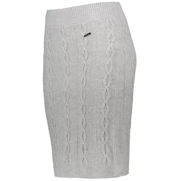  Strickrock für Damen KIXMI RUTH HELLGRAU MELIERT 