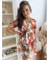 Kleid DSTREET MAINA EY2316 WEIß -RED