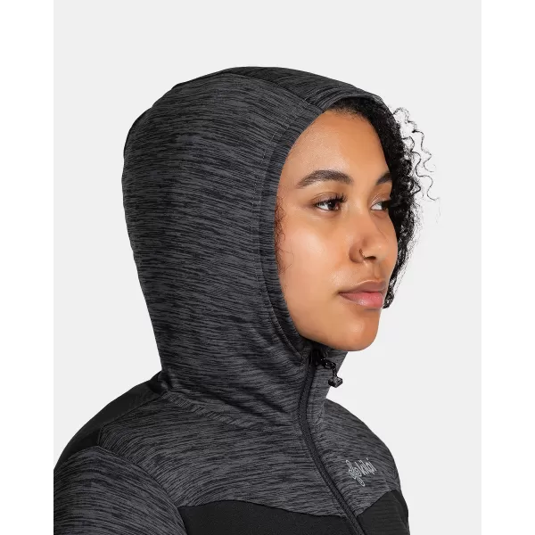  Fleece-Sweatshirt für Damen KILPI SEVELEN-W TL0203KI SCHWARZ 