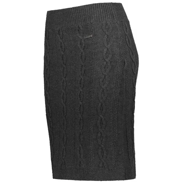  Strickrock für Damen KIXMI RUTH DUNKELGRAU MELIERT 