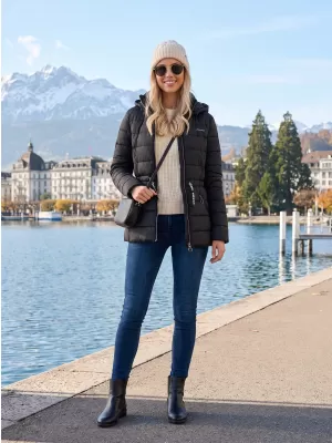 Damenjacke KIXMI RHIA SCHWARZ
