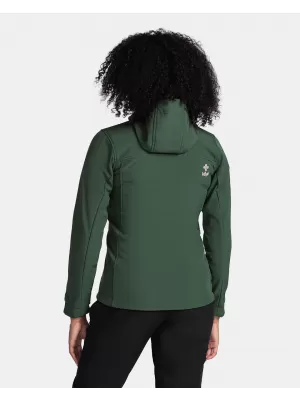 Softshelljacke für Damen KILPI RAVIA-W TL0109KI DUNKELGRÜN