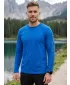 Herren-T-Shirt mit langen Ärmeln SAM 73 REGULUS MT 830 LEUCHTEND BLAU