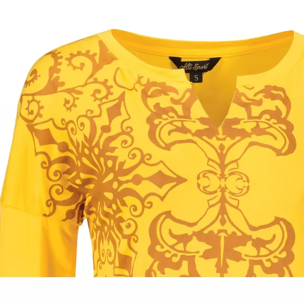  Damen-T-Shirt ALTISPORT BLANCH GELB 