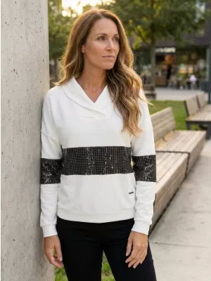 Damen-Sweatshirt KIXMI RANDY WEIß