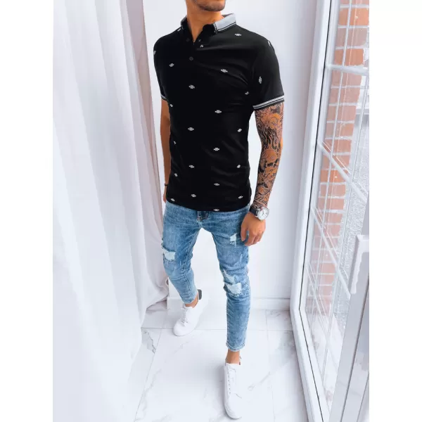  Herren t -Shirt mit einem Kragen DSTREET PX0573 SCHWARZ 