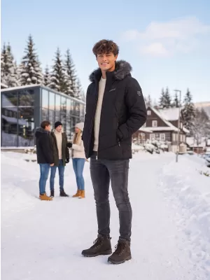 Herren-Winterjacke ALTISPORT BALDER SCHWARZ