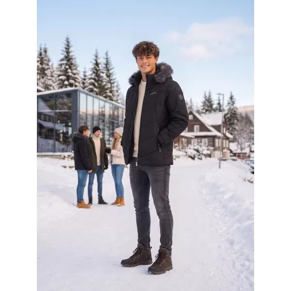  Herren-Winterjacke ALTISPORT BALDER SCHWARZ 