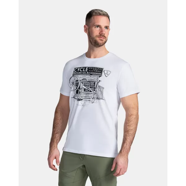  Herren-T-Shirt KILPI PORTELA-M TM0376KI WEIß 