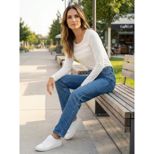  Damen-T-Shirt KIXMI RACHEL WEIß 
