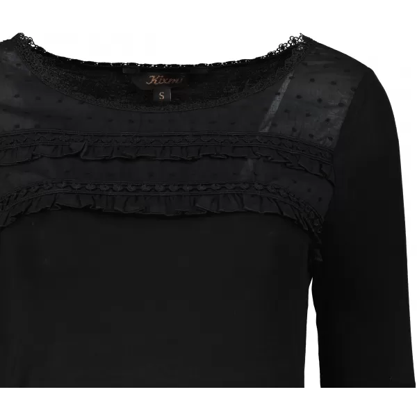  Damen-T-Shirt KIXMI RACHEL SCHWARZ 