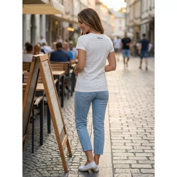  Dámské triko s krátkým rukávem ALW184/PUSTA BÍLÁ 
