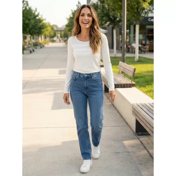  Damen-T-Shirt KIXMI RACHEL WEIß 