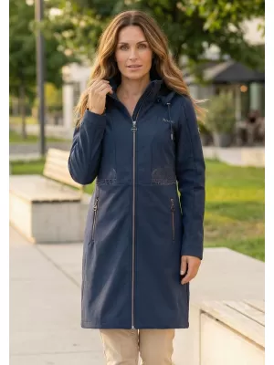 Softshell-Mantel für Damen KIXMI RITA DUNKELBLAU