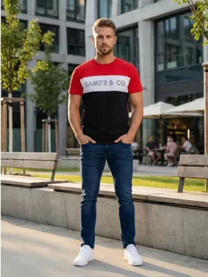 Herren-T-Shirt SAM 73 SEAMUS MT 828 ROT