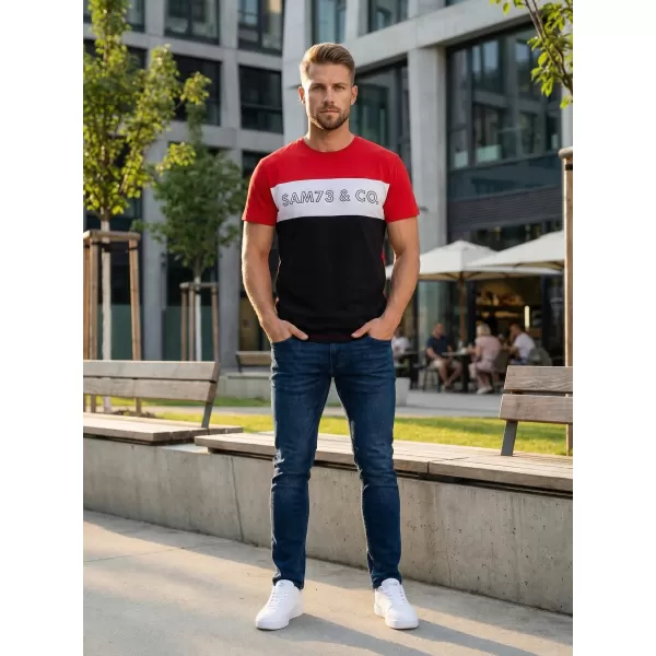 Herren-T-Shirt SAM 73 SEAMUS MT 828 ROT 