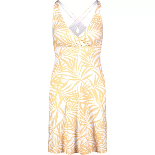  Kleid NORDBLANC V-NECK NBSLD7804 GELB/WEIß 