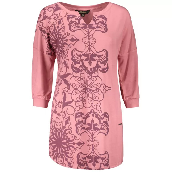 Damen-T-Shirt ALTISPORT BLANCH DUNKELPINK 