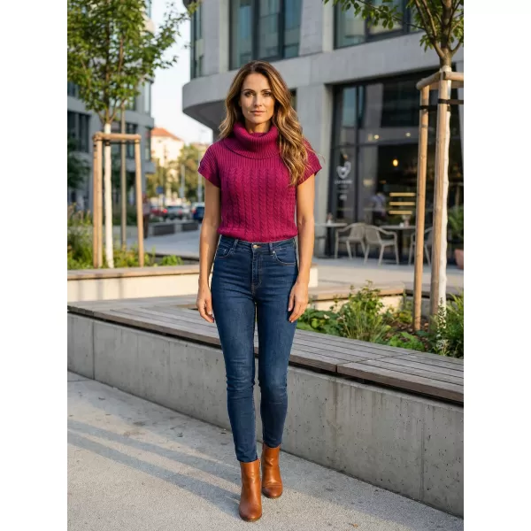  Damen-Strickweste KIXMI RAISA BURGUND 