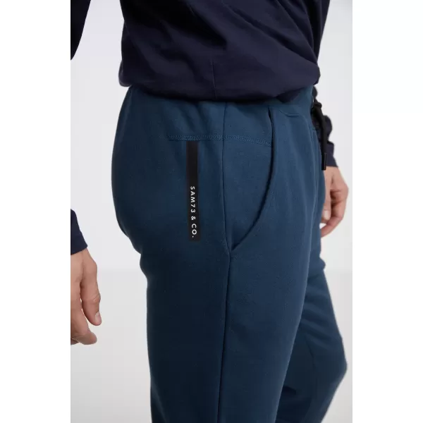  Herren-Jogginghose SAM 73 DOBBY MK 758 STAHLBLAU 