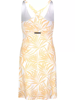 Kleid NORDBLANC V-NECK NBSLD7804 GELB/WEIß