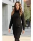 Langer Damenpullover ALTISPORT BELLA SCHWARZ